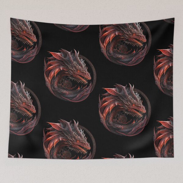 Item preview, Fantasy Red Medieval Dragon | Majestic, Mythology designed and sold by FantasySoul.