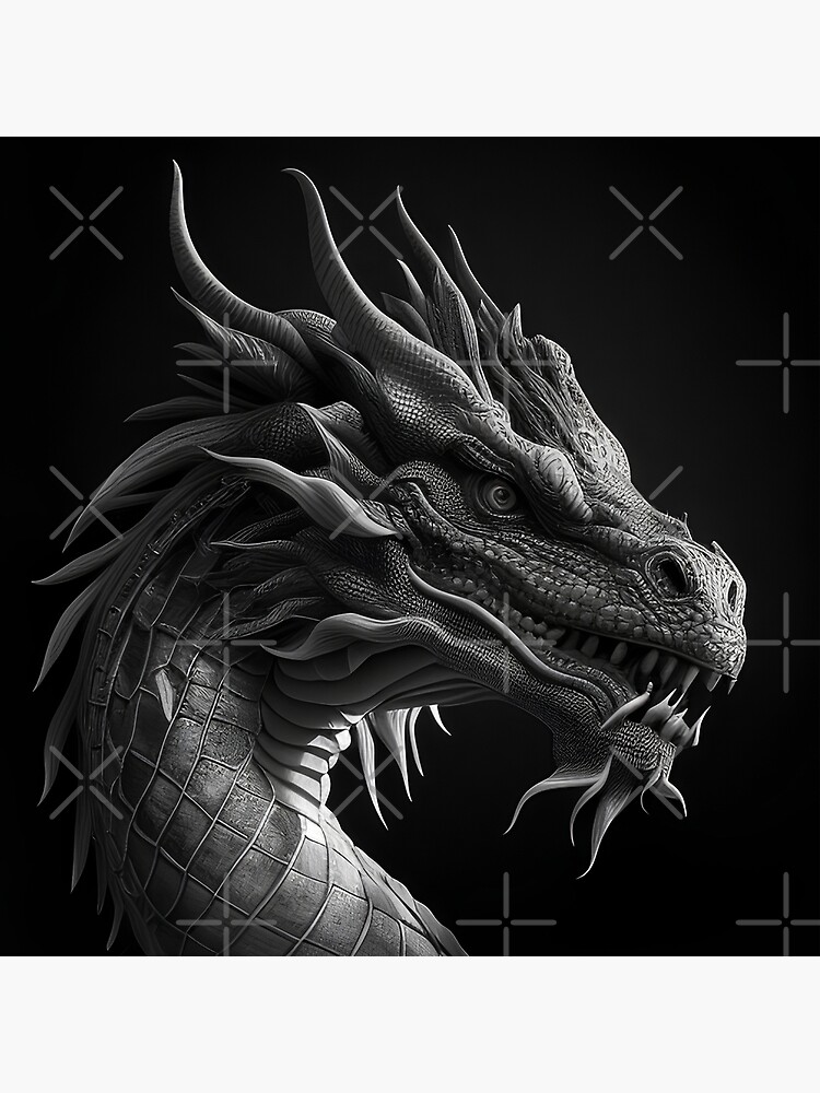 Chinese Dragon drawing Poster for Sale by Pencil-Art