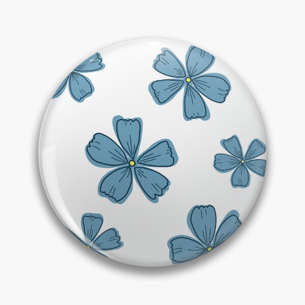 Item preview, Y2K Electric blue Clover flowers sticker set designed and sold by Aesthetica-1.