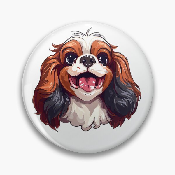 Item preview, Cute and Cuddly: Cartoon CKCS Illustration designed and sold by NinosDelViento.