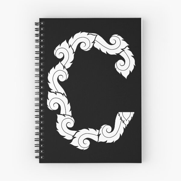 Item preview, White elegant letter C with Thai art elements. designed and sold by KanyaluckArtist.