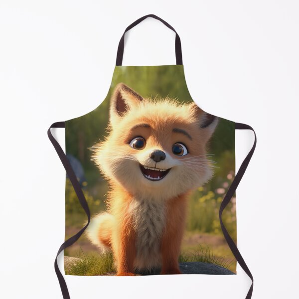 Item preview, Adorable Cartoon Fox Cub Artwork - Cute and Playful Design for Wildlife Enthusiasts designed and sold by DoPrint.