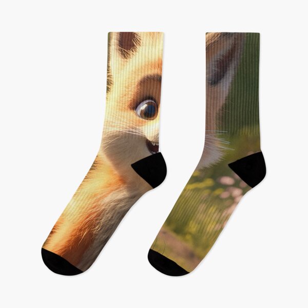 Item preview, Adorable Cartoon Fox Cub Artwork - Cute and Playful Design for Wildlife Enthusiasts designed and sold by DoPrint.