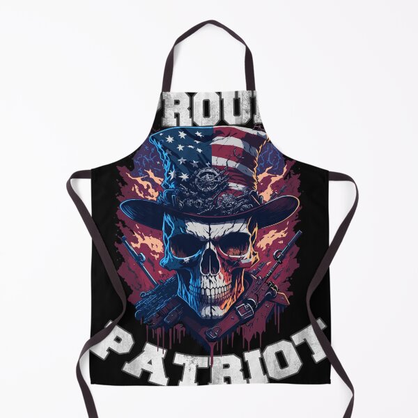 Item preview, Proud Patriot american skull with guns, 4th july designed and sold by PhotoArtMC.