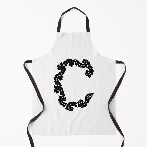 Item preview, Black elegant letter C with Thai art elements. designed and sold by KanyaluckArtist.