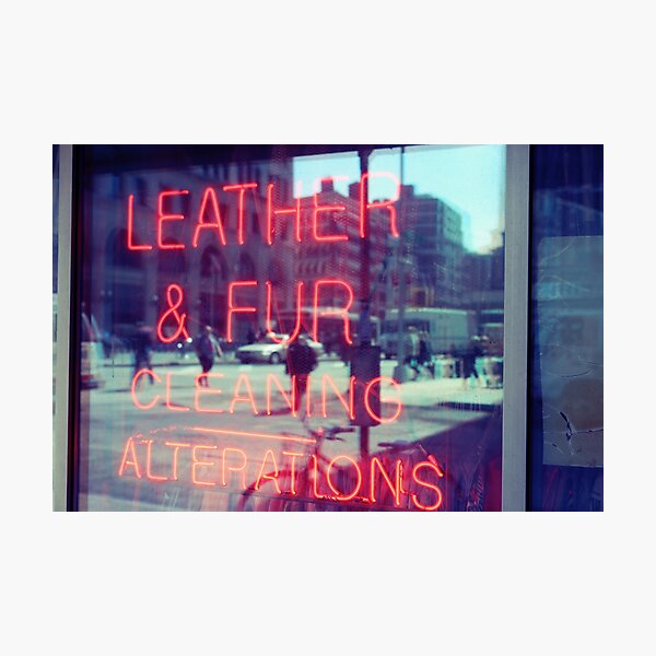 Item preview, Dry cleaning neon sign, store window in NYC designed and sold by Reinvention.