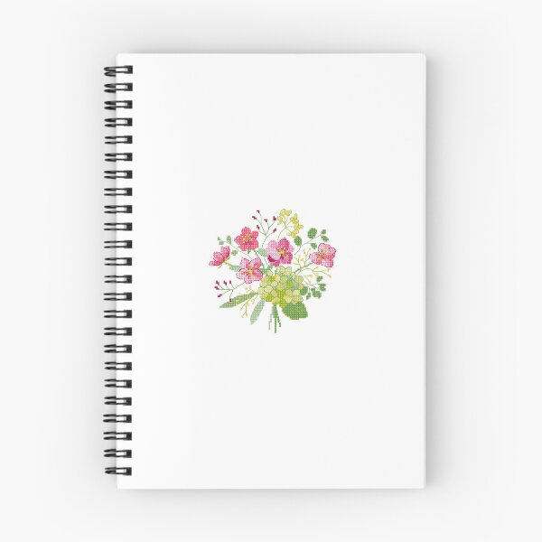Item preview, BOUQUET OF PINK AND YELLOW SPRING FLOWERS CROSS STITCH. designed and sold by coffeeflavour.