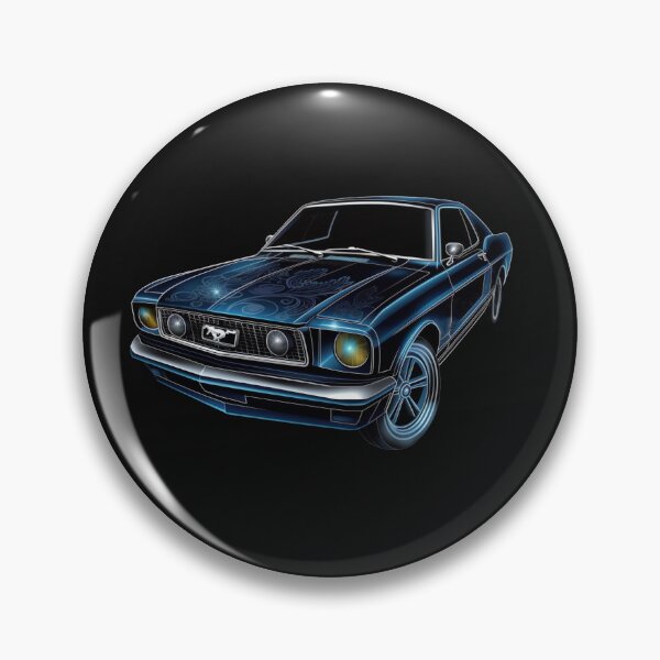 Item preview, Blue Mustang Inspired Classic Car, American Muscle designed and sold by CR-Tees.