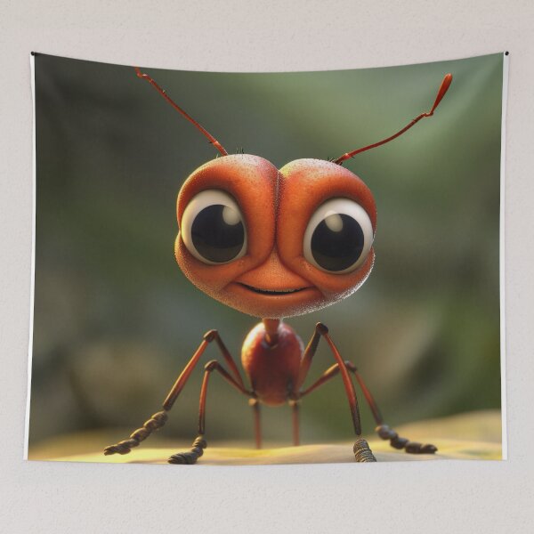 Item preview, Cute Cartoon Ant Illustration - Whimsical and Playful Art for Insect Fans designed and sold by DoPrint.