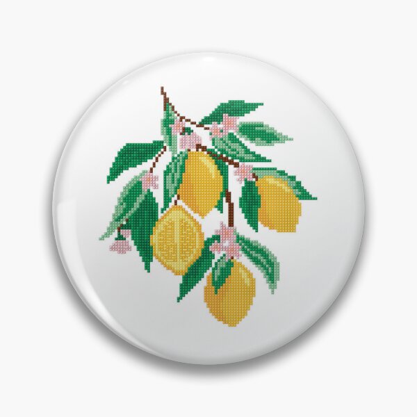 Item preview, SPRIG OF LEMONS CROSS STITCH. designed and sold by coffeeflavour.