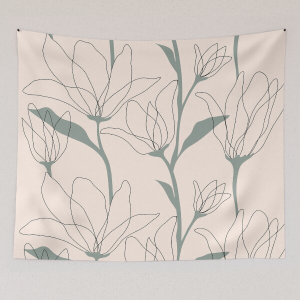 Item preview, Linear floral pattern. designed and sold by hmorena.
