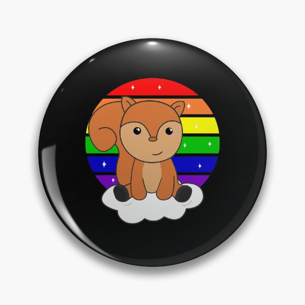 Item preview, Squirrel Rainbow Colorful Sunset Kawaii Fantasy designed and sold by soliamada.