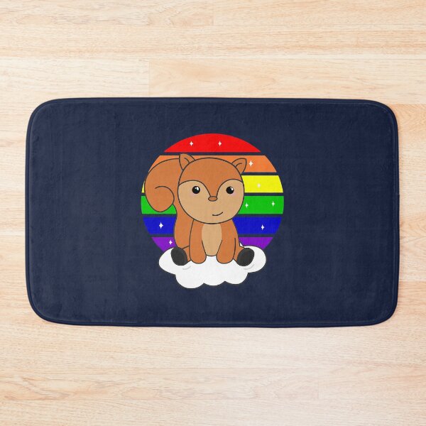 Item preview, Squirrel Rainbow Colorful Sunset Kawaii Fantasy designed and sold by soliamada.