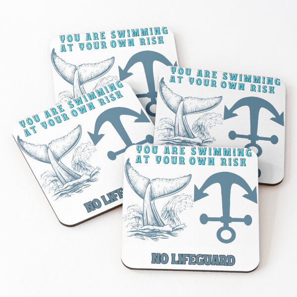 Item preview, YOU ARE SWIMMING AT YOUR OWN RISK designed and sold by ArtSpace04.
