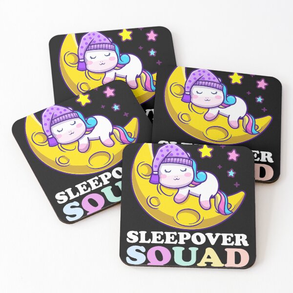Item preview, Sleepover Squad Slumber Party Squad Pajama Unicorn Sleeping designed and sold by soliamada.
