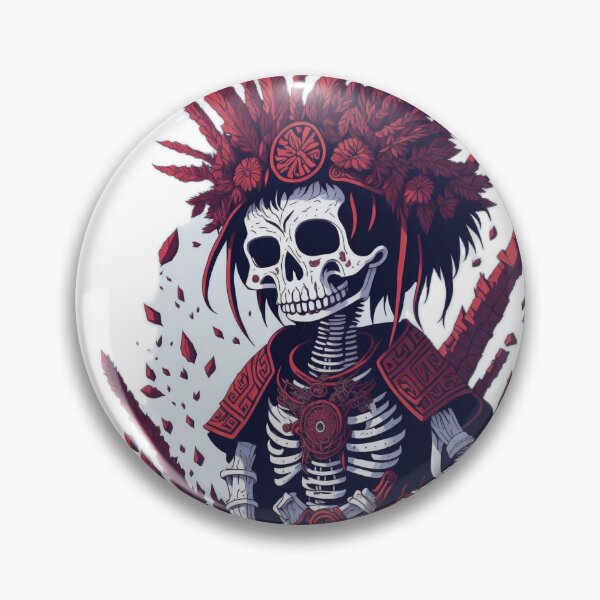 Item preview, Andean Peruvian Art: White Background Illustration of a Peruvian Inca Skeleton designed and sold by RedArtG09.