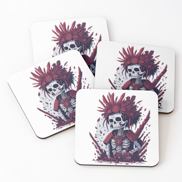 Item preview, Andean Peruvian Art: White Background Illustration of a Peruvian Inca Skeleton designed and sold by RedArtG09.