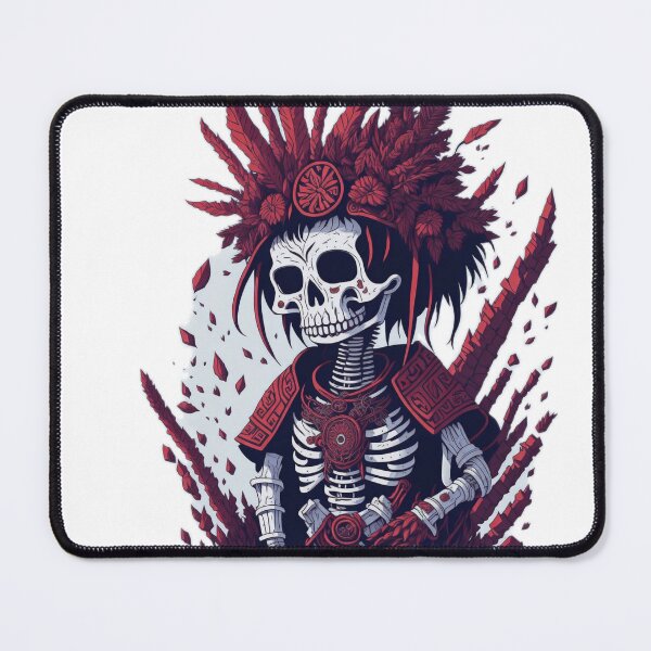 Item preview, Andean Peruvian Art: White Background Illustration of a Peruvian Inca Skeleton designed and sold by RedArtG09.