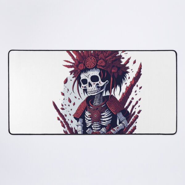 Item preview, Andean Peruvian Art: White Background Illustration of a Peruvian Inca Skeleton designed and sold by RedArtG09.
