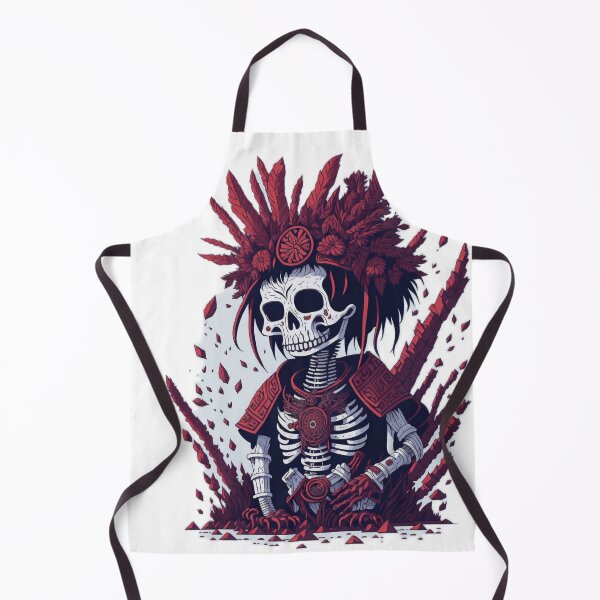 Item preview, Andean Peruvian Art: White Background Illustration of a Peruvian Inca Skeleton designed and sold by RedArtG09.