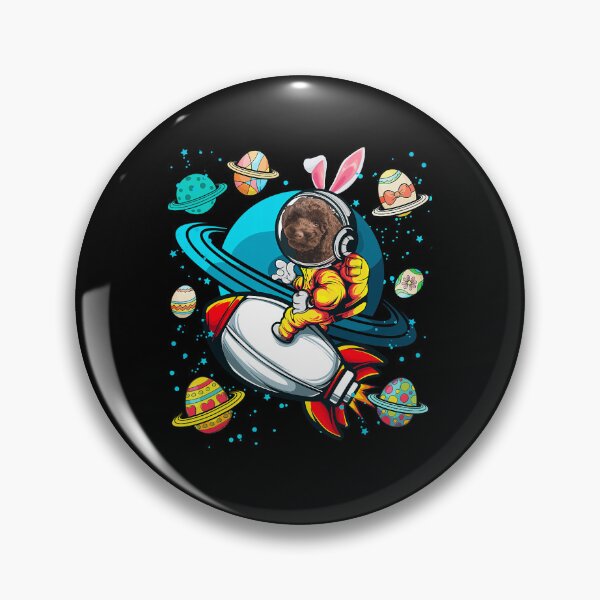 Item preview, Spoodle Bunny Astronaut In Space Planets Easter Eggs designed and sold by soliamada.