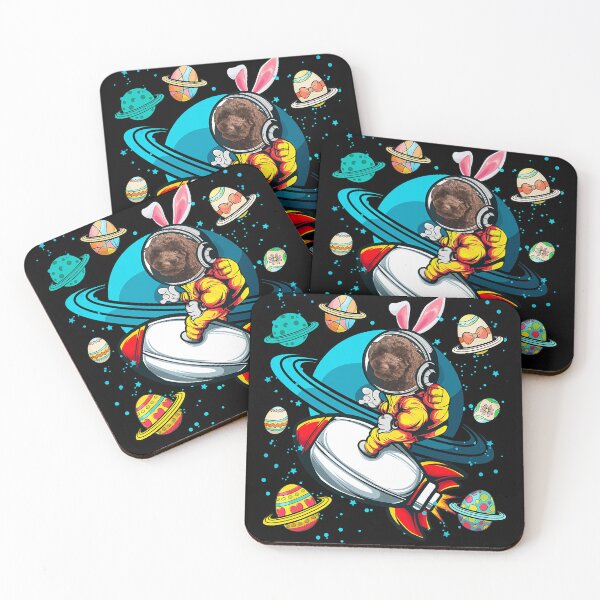 Item preview, Spoodle Bunny Astronaut In Space Planets Easter Eggs designed and sold by soliamada.