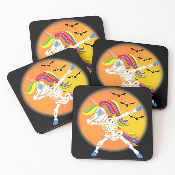 Item preview, Spooky Halloween Dabbing Unicorn Skeleton Girl Women Kid designed and sold by soliamada.