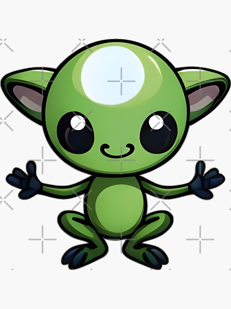 Alien Sticker - Pastel Grunge Stickers Clipart, clipart, png clipart