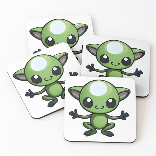 Item preview, Funny Green Alien - Art on Redbubble designed and sold by Mementium.