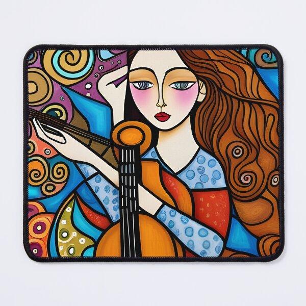 Item preview, Woman playing a Guitar designed and sold by Colin Bentham.