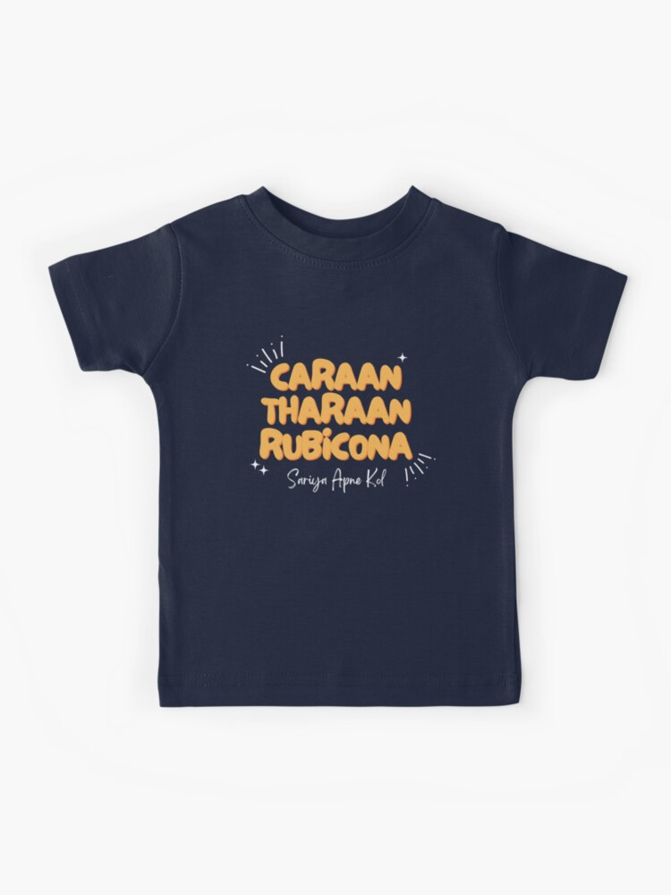 Caraan Tharaan Rubicona Punjabi Parmish Lover Gabru Jatt Kids T-Shirt
