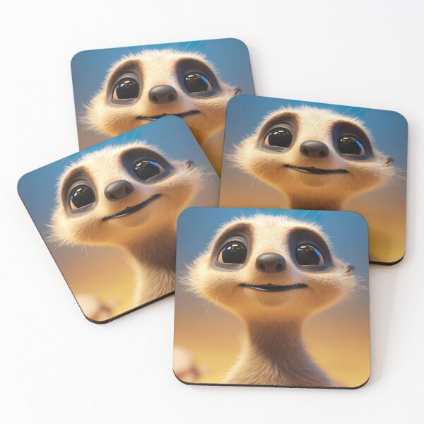 Item preview, Charming Cartoon Meerkat Illustration - Fun and Quirky Art for Meerkat Admirers designed and sold by DoPrint.