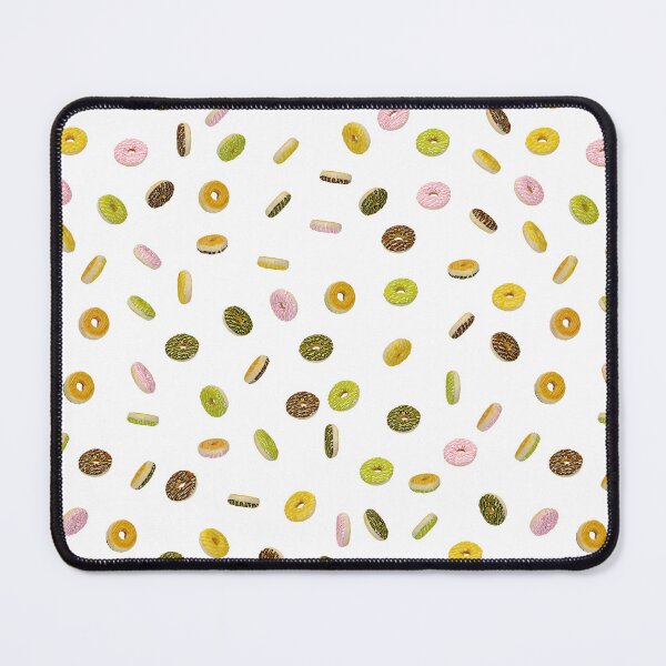 Item preview, A lot of glazed donuts seamless pattern designed and sold by The Nerd Gift Source.