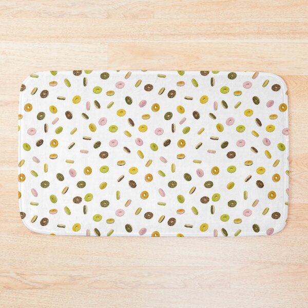 Item preview, A lot of glazed donuts seamless pattern designed and sold by The Nerd Gift Source.