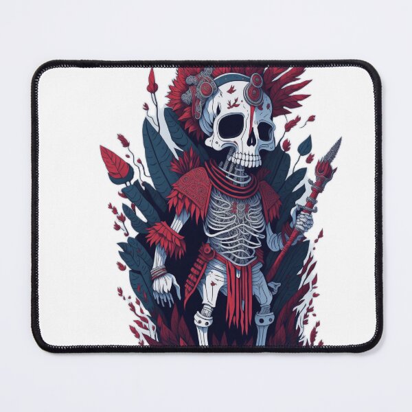 Item preview, Machu Picchu Splash: Red and White T-Shirt Design with Peruvian Inca Skeleton designed and sold by RedArtG09.