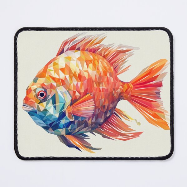 Item preview, Geometric styled Colourful Fish designed and sold by AtelierNethys.