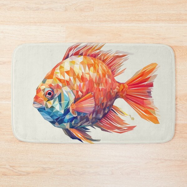 Item preview, Geometric styled Colourful Fish designed and sold by AtelierNethys.