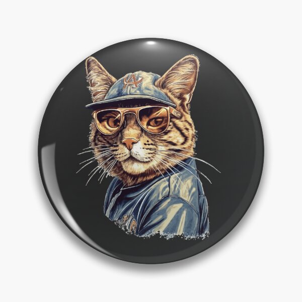 Artikelvorschau, Baseballkatze mit Sonnenbrille und Baseballkappe entworfen und verkauft von prntod.