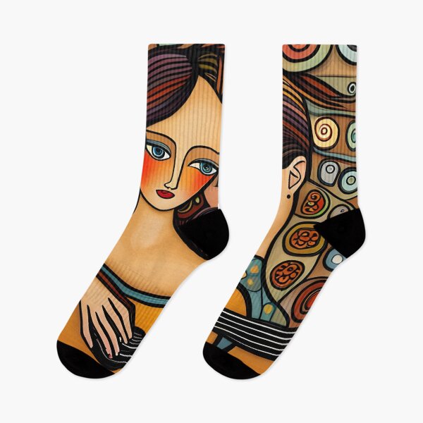 Item preview, Woman playing a Guitar designed and sold by Colin Bentham.