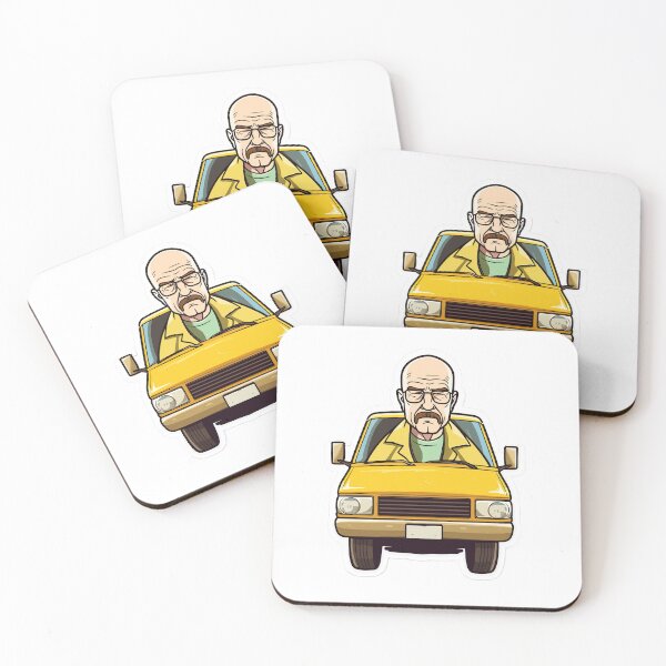 Item preview, Breaking Bad Walter White in Funny Cartoon Car Sticker designed and sold by justredbubble1.
