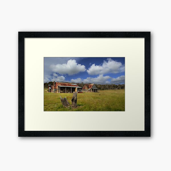 Coolamine Homestead - Kosciuszko National Park Framed Art Print