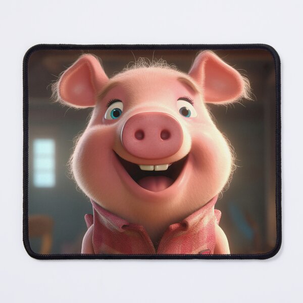 Item preview, Delightful Cartoon Pig Artwork - Cute and Playful Illustration for Pig Enthusiasts designed and sold by DoPrint.