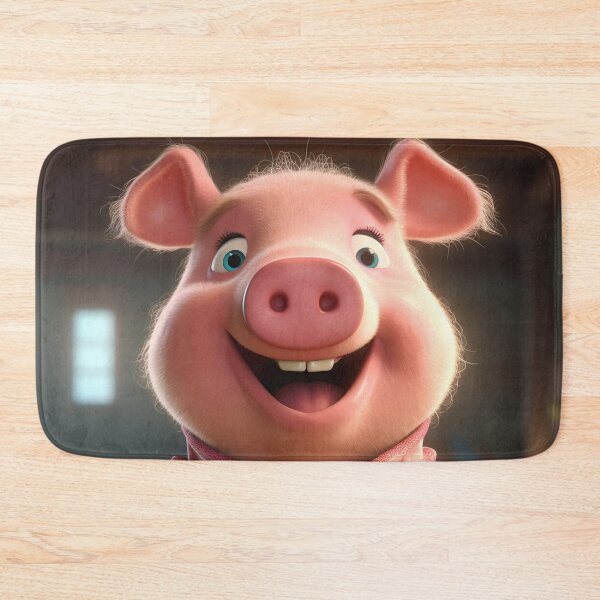Item preview, Delightful Cartoon Pig Artwork - Cute and Playful Illustration for Pig Enthusiasts designed and sold by DoPrint.