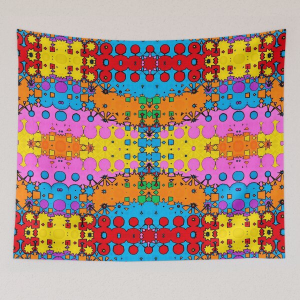 Item preview, Patrón de caos multicolor abstracto # 1 designed and sold by MoxedUpPatterns.