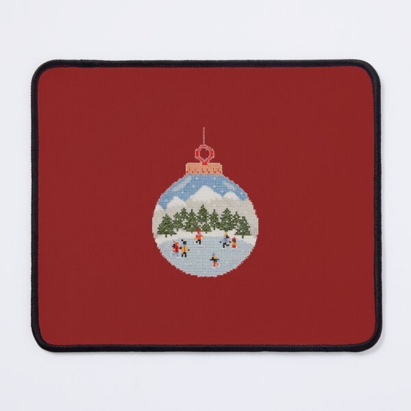 Item preview, CHRISTMAS TREE BALL WITH SNOW, TREES AND CHILDREN CROSS STITCH. designed and sold by coffeeflavour.