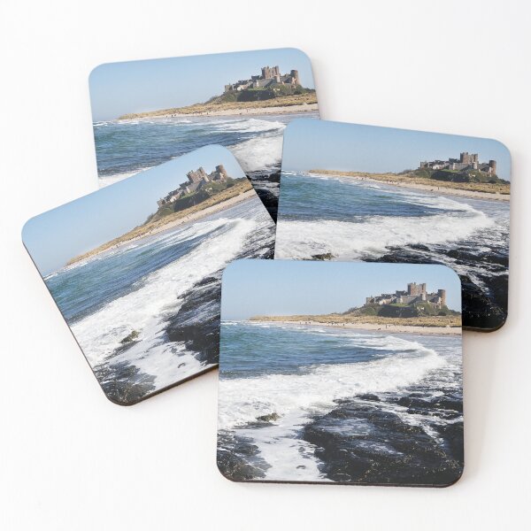 Item preview, Waves coming ashore near Bamburgh Castle, Northumberland, UK designed and sold by Richard Flint.