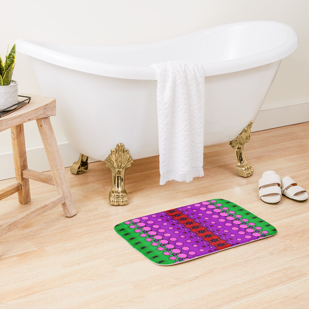 Item preview, Bath Mat designed and sold by MoxedUpPatterns.