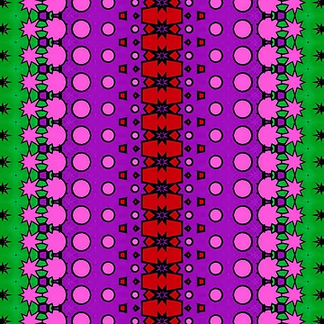 Artwork thumbnail, 4 Color Abstract Pattern by MoxedUpPatterns