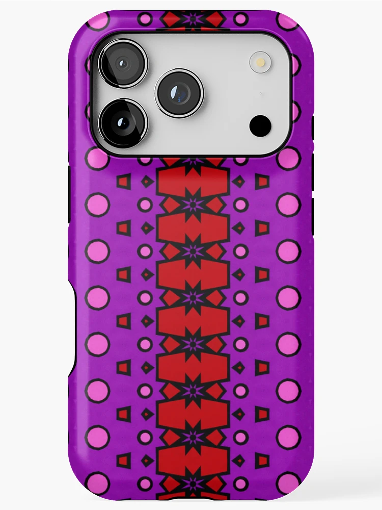 Thumbnail 1 of 4, iPhone Case, 4 Color Abstract Pattern designed and sold by MoxedUpPatterns.