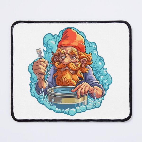 Item preview, Grooming Gnome Sticker Soap Red Hat, Orange Beard designed and sold by justredbubble1.
